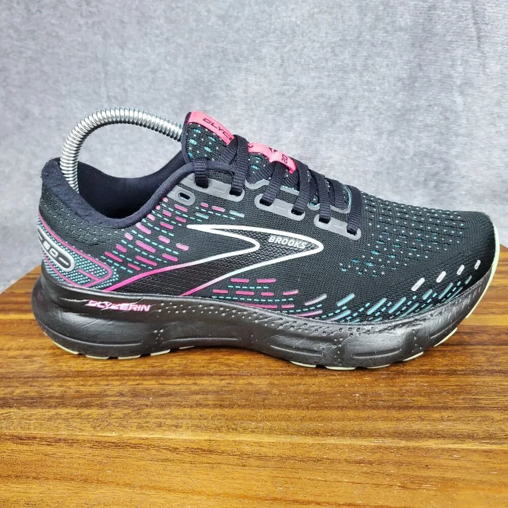 Brooks Glycerin 20 Shoes Women's 9 B Black Athletic Walking Running Sneakers